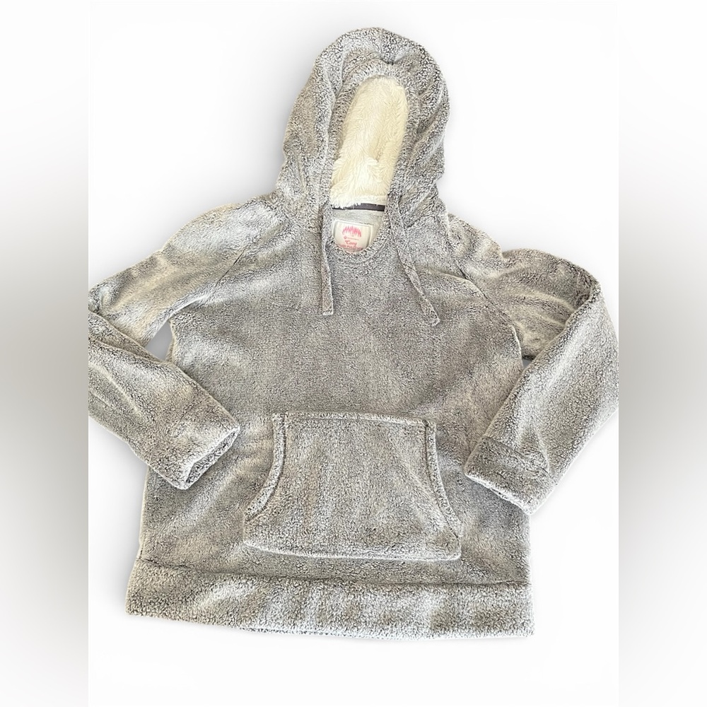 Members Mark Cozy Plush Pullover Hoodie Women's Large, Fleece Gray